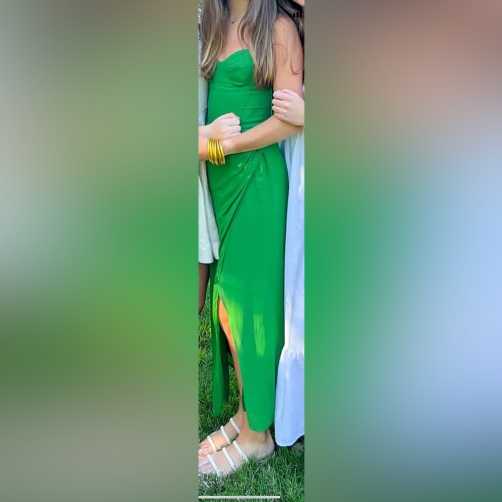 Green reformation dress